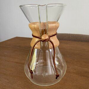 Chemex® Pour-Over Glass Coffee Maker with Wood Collar - 8 cup